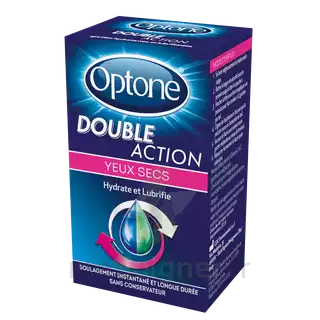Optone Double Action Solution Oculaire Yeux Secs Fl/10ml à Périgueux