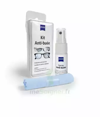 Zeiss Kit Spray Antibuée Fl/15ml + Tissu Microfibres à Périgueux